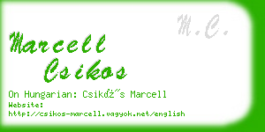 marcell csikos business card